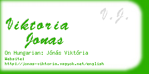 viktoria jonas business card